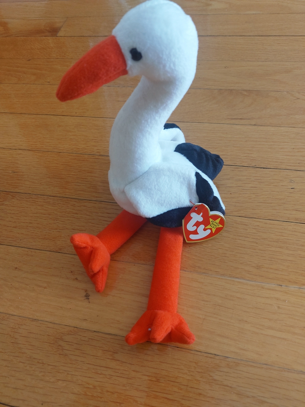 Ty Stilts Stork Beanie Baby Plush - Error On Tags